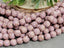 Lilac - Large Hole Picasso Czech Druks - 8mm - 6" Strand/20pcs
