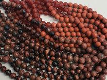 Load image into Gallery viewer, Red Mix - Natural Gemstone Beads - 8mm - 16" Full Strand