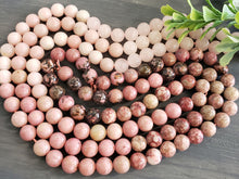 Load image into Gallery viewer, Beads of Love Pink Mix - Natural Gemstone Beads - 8mm - 16" Full Strand