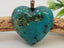 Turquoise with Copper Bail - Handcrafted Heart Cabochons