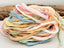 Pastel - Hand Dyed Fairy Ribbon - Habotai Silk - Crinkle Ribbon - approx 40"