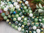 Verdant Opaline - Hexagon Cut Crystals - 8mm - 10" Strand