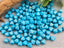 Caribbean Turquoise - Czech Lantern Bicone Beads - 6mm - 50pcs