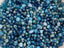 Aqua - Luster Glass Bead Mix - 3-6mm - 100gr.