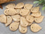 Warm Champage - Czech Apple Leaves - 18x13mm - 6pcs
