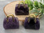 Amethyst - Genuine Gemstone Handbag - 25x27x10mm - 1pc