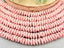 Rose Pink - Alashan Agate Wavy Heishi Disc Stone (Dyed) - 6x2mm - 5"Str.