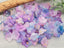 Berry Lavender Fizz - Gold Splash Lucite Bell Flowers - 8x10mm - 25gr./approx 90pcs