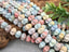 Alashan Rainbow Agate - Pumpkin / Melon Stone (Dyed) - 10mm - 5"Str.