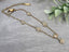 Dainty Rhinestone Bracelet - Gold Stainless Steel Brass - 1pc
