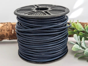 Pacific Blue - Genuine Leather Cord - 1yd #07