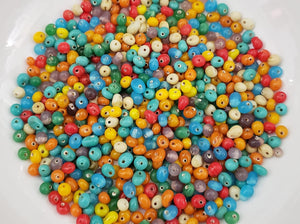 Re-STOCKED!! Opaque Drops - Indian Glass Bead Mix  - 25gr