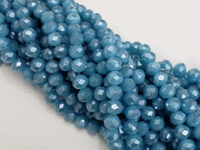 Charger l&#39;image dans la galerie, Cerulean - Super Shine Faceted Crystals  - 8x6mm - 16&quot; Strand
