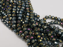 Load image into Gallery viewer, Mystic Midnight - Super Shine Faceted Crystals  - 8x6mm - 16&quot; Strand
