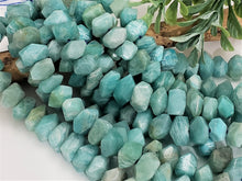 Load image into Gallery viewer, Faceted Amazonite Freeform Rondelles - 5&quot; Strand
