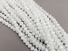 Load image into Gallery viewer, Mystic White - Super Shine Faceted Crystals  - 8x6mm - 16&quot; Strand

