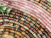 Charger l&#39;image dans la galerie, Natural Pink Opal Tube Rondelle Mix - 7.5&quot; Strand
