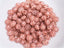 Silk Pink Copper Wash - Czech Melon Beads  - 8mm - 20pcs