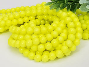 Candy Color Glass Beads - 6mm - 16" Strand