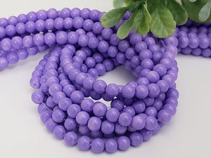 Candy Color Glass Beads - 4mm - 16" Strand