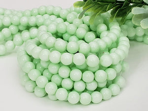 Candy Color Glass Beads - 6mm - 16" Strand