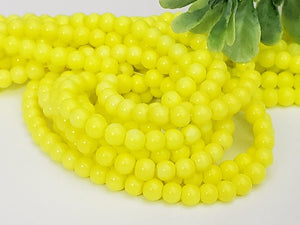 Candy Color Glass Beads - 4mm - 16" Strand