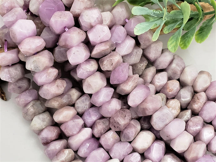 Kunzite Faceted Freeform Rondelles - 5
