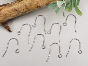 Earwire Hooks - 304 Stainless Steel - 20mm - 20pcs