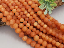 Load image into Gallery viewer, Burnt Orange - Matte Jade - 6/8mm - 15&quot; Strand
