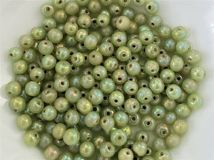 Mystic Chartreuse Glass Beads - 4mm - 50pcs