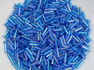 Mystic Aqua Blue Bugles - 7mm - 20gr