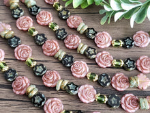 Load image into Gallery viewer, &quot;Vintage Rose&quot; Czech Glass Designer Strands
