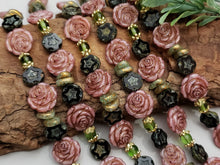 Load image into Gallery viewer, &quot;Vintage Rose&quot; Czech Glass Designer Strands
