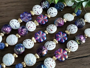 LAST CHANCE!! "Winter Wonder" Czech Glass Designer Strands