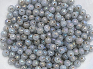 Mystic Arctic Blue  - Porcelain Beads - 4mm - 50pcs