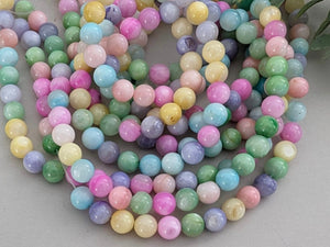 Pastel Rainbow - Dyed Shell - 6mm - 14" Strand