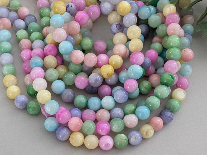 Pastel Rainbow - Dyed Shell - 6mm - 14