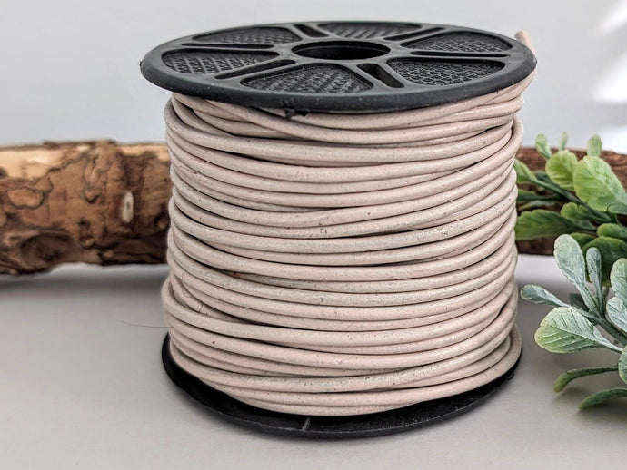 Nude - Genuine Leather Cord - 1yd #28