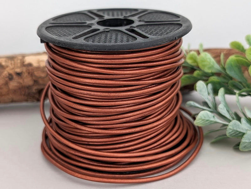 Copper #43 - Metallic Leather Cord
