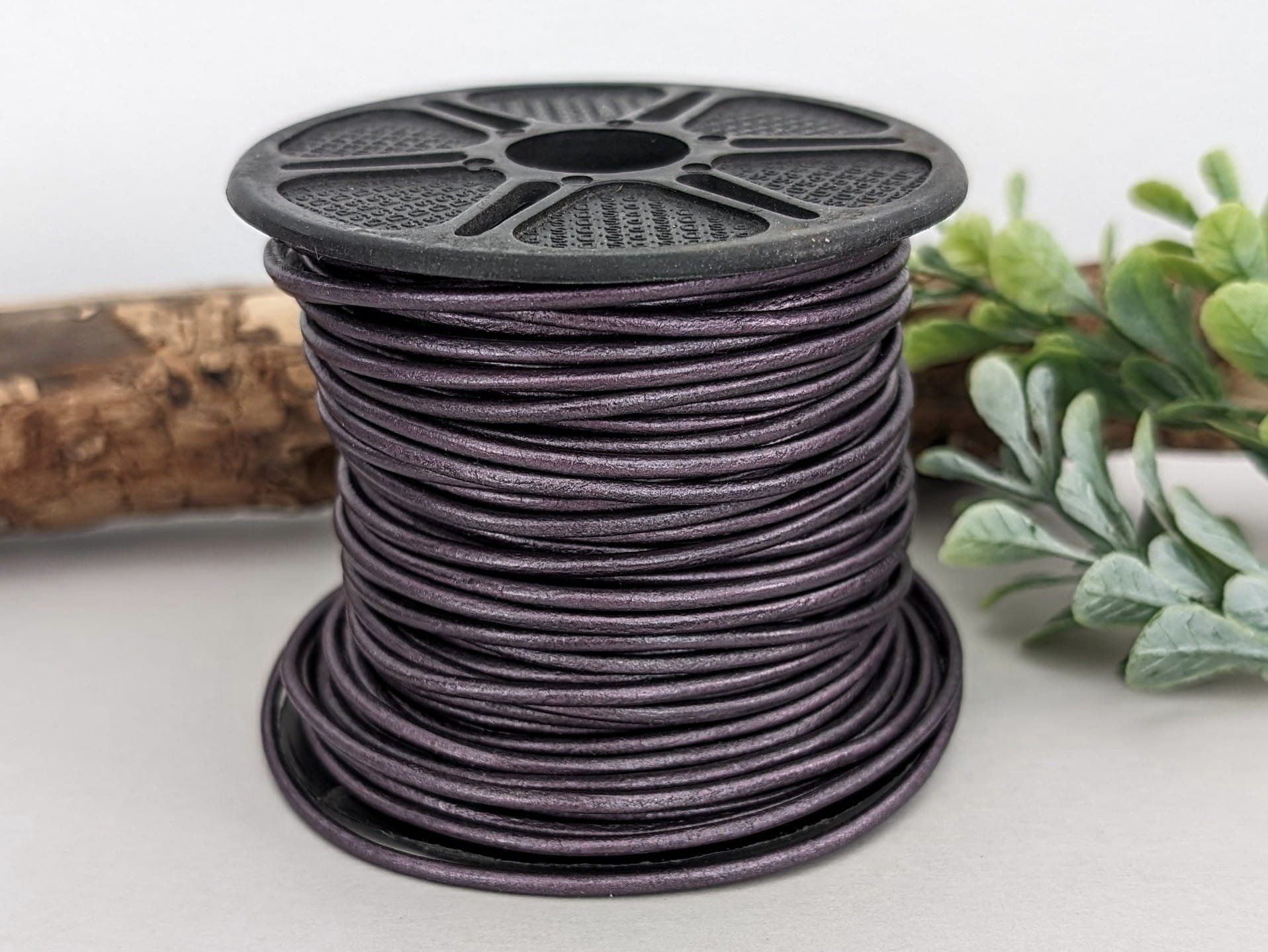 Berry #64 - Metallic Leather Cord