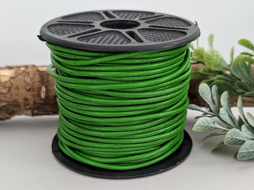Fern Green #40 - Genuine Leather Cord