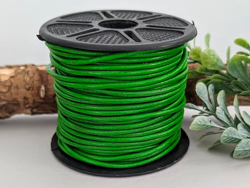 Fern Green #40 - Genuine Leather Cord