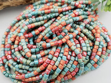 Load image into Gallery viewer, Aged Silver Wash Mix - Czech Cylinder Mix - 6/0 - 4mm - 10&quot; Strand
