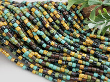 Charger l&#39;image dans la galerie, Aged Southwest Picasso  - Czech Cylinder Mix - 6/0 - 4mm - 10&quot; Strand
