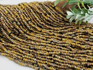 Aged Amethyst Honey Stripped Picasso - Czech Seed Bead Mix - 8/0 - 20" Strand