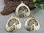 Brushed Gold Tree of Life Pendant - E-Coated Brass - 31mm - 1pc