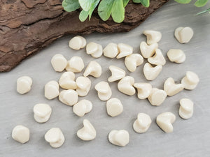 Cream Luster Czech Bell Flower Buds- 9mm - 15pcs