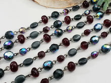 Load image into Gallery viewer, Arabian Nights - Gunmetal Czech Chain - 5-8mm - 12&quot;/1 ft
