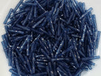 Montana Blue Transp. - Twisted Miyuki Bugle Beads - 12x2mm - 10grams