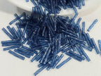 Montana Blue Transp. - Twisted Miyuki Bugle Beads - 12x2mm - 10grams